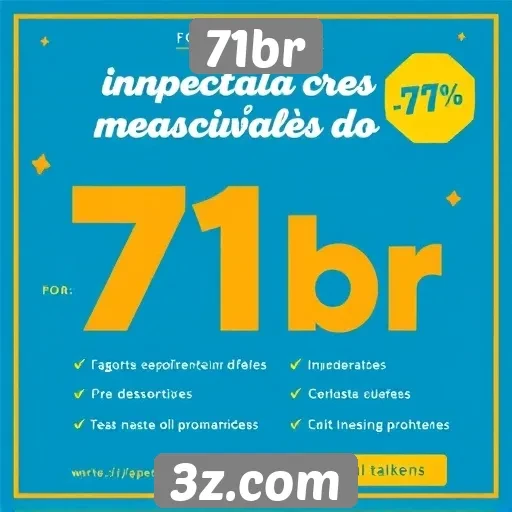Exploração das ofertas promocionais do 71br